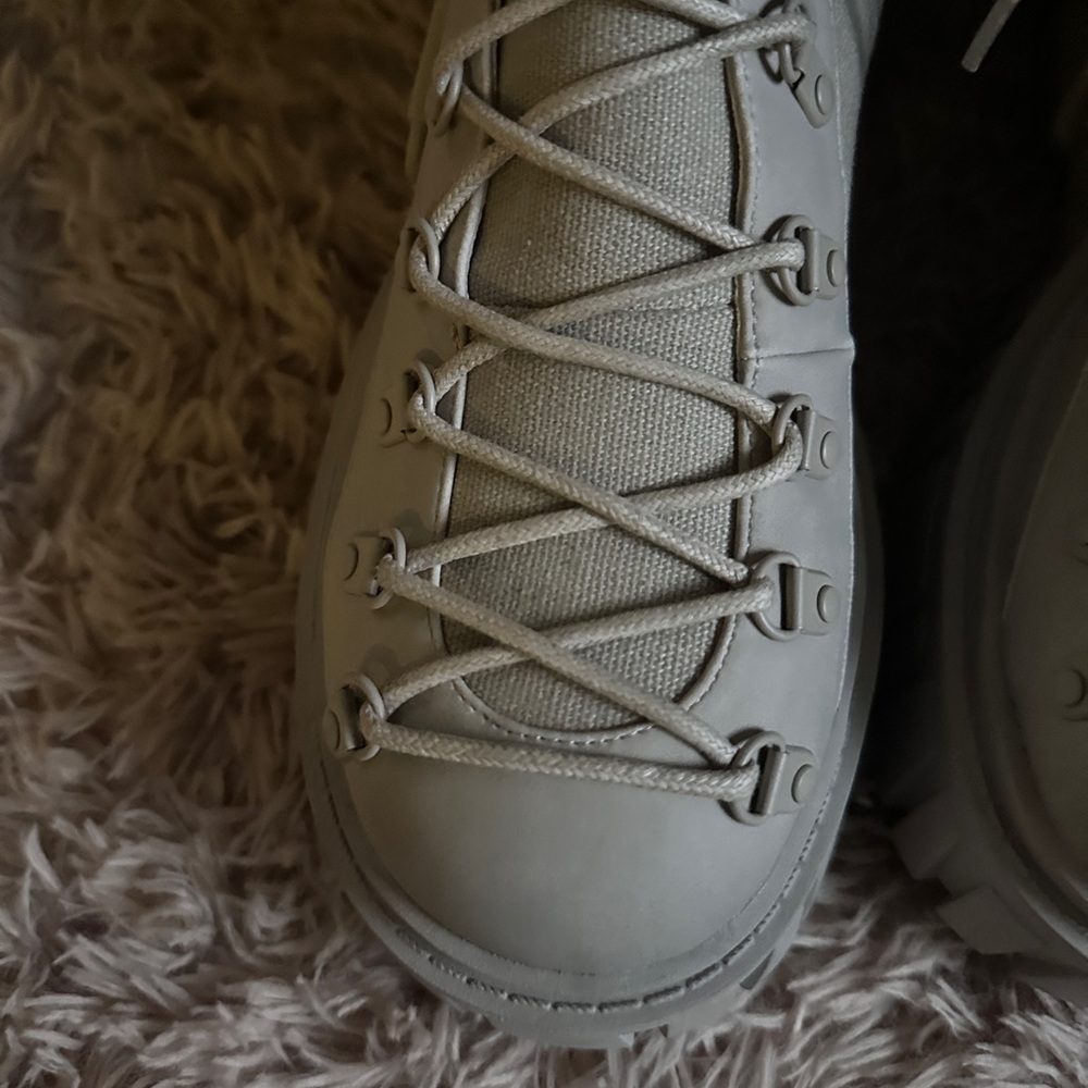 CLUBEXX WAYFARING ADVENTURE KNEE HIGH Gray Lace-Up tall Combat Boots size 11 - Picture 5 of 15